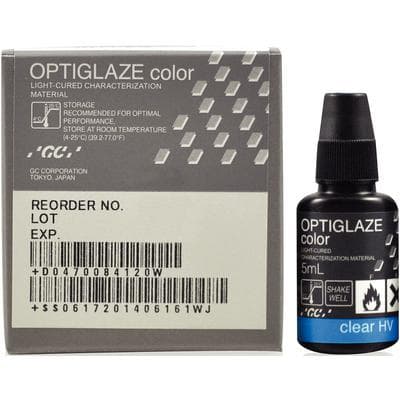 GC America OptiGlaze Color Clear HV 5mL, Light-Cured Nano-Filled Surface Glaze, #008425 thumbnail 17