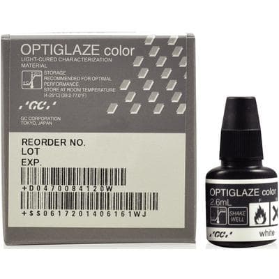 GC America OPTIGLAZE Color, White, 2.6 mL Bottle, #008412 thumbnail 17