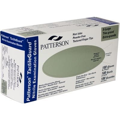 Patterson® TactileGuard™ Nitrile Exam Gloves, Powder Free, Non-Sterile, Extra Large, Blue, 180/Box thumbnail 2