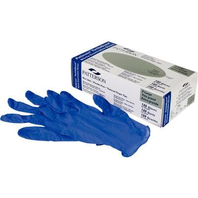 Patterson® TactileGuard™ Nitrile Exam Gloves, Powder Free, Non-Sterile, Extra Large, Blue, 180/Box thumbnail 3