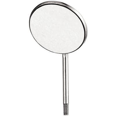 Hu-Friedy Front Surface Mouth Mirror, Size 5, Simple Stem, Rhodium-Coated, 12/Pk, M5C thumbnail 13
