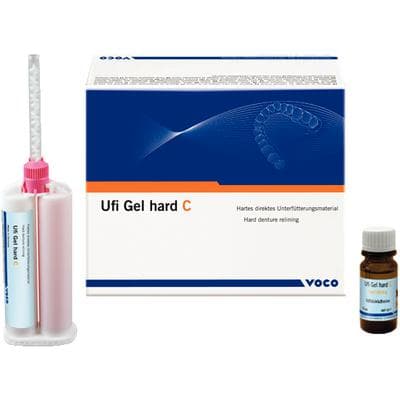 Ufi Gel® hard C 80g Cartridge Kit, Direct Hard Denture Reline Material, MMA-Free, Includes Adhesive & Mixing Tips thumbnail 16