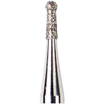 Patterson® Diamond Instrument FG, Pear Shape, Medium Grit, Blue Ring, #802-009, 0.9 mm Diameter - Patterson® Diamond Instruments – FG, Pear - Medium, Blue, # 802-009, 0.9 mm Diameter - Image 1
