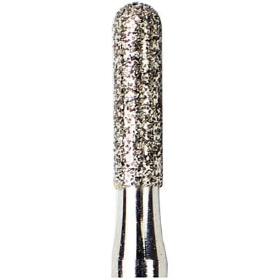 Patterson® Diamond Instrument FG, Cylinder Flat End, Medium Grit, Blue Ring, 1.4 mm Diameter, #838-014 - Patterson® Diamond Instruments – FG, Cylinder - Medium, Blue, Cylinder Flat End, # 838-014, 1.4 mm Diameter - Image 1