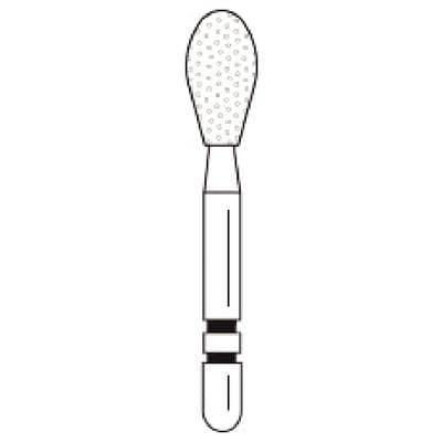 Premier Dental Two Striper Diamond Burs, Friction Grip, KS5, 276.6.2, Coarse, Green, Pear Shape, 6.2 mm Head Diameter, 5/Pk, 2015898 thumbnail 7