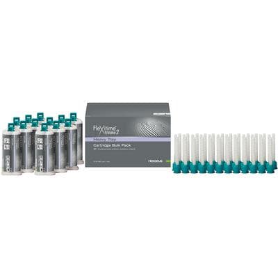 Flexitime Xtreme 2 VPS Impression Material, Heavy Tray, 50 ml Cartridges, Wild Berry, Bulk Pack of 12 with 36 Mixing Tips, 66044884 thumbnail 21