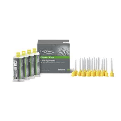 Flexitime Xtreme 2 Correct Flow VPS Impression Material Refill, 6 x 50 mL Cartridges, 18 Mixing Tips, 66050334 thumbnail 14