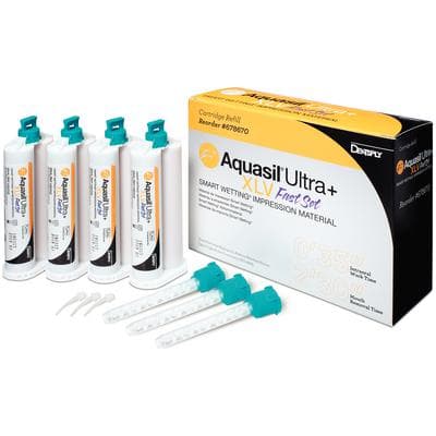 Aquasil Ultra+ Smart Wetting VPS Impression Material, Xtra Light Body, Fast Set, 50 ml Cartridge Refill Pack, Mint, Orange, 4/Pk, 678670 thumbnail 13