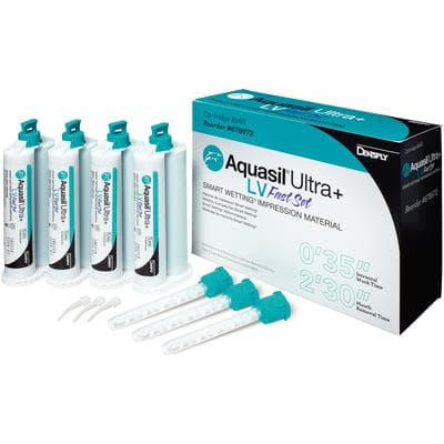 Aquasil Ultra+ Smart Wetting VPS Impression Material, Light Body (LV), Fast Set, 50 ml Cartridge Refill, Mint, Teal, 4/Pk, 678672 thumbnail 11