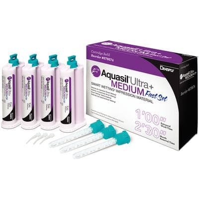 Aquasil Ultra+ Smart Wetting VPS Impression Material, Cartridge Refill Pack, Medium Body, Fast Set, 50 ml, Mint, Purple, 4/Pk, 678674 thumbnail 12