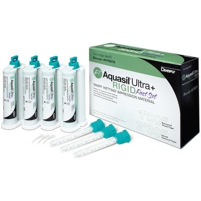 Aquasil Ultra+ Smart Wetting VPS Impression Material, Rigid Body, Fast Set, Light Green, Mint, 50 ml Cartridge Refill, 4/Pk, 678678 thumbnail 12