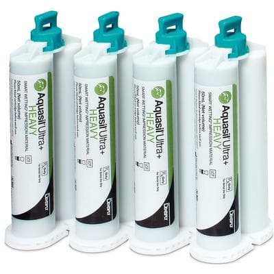 Aquasil Ultra+ Smart Wetting VPS Impression Material, Heavy Body, Regular Set, Light Green, Mint, 50 ml Cartridges, 24/Pk, 678625 thumbnail 12
