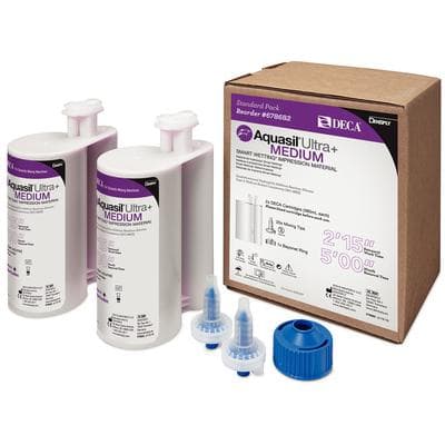 Aquasil Ultra+ Smart Wetting VPS Impression Material, DECA Cartridge Refill, Medium Body, Regular Set, Purple, Mint, 2 x 380 ml, 678682 thumbnail 11