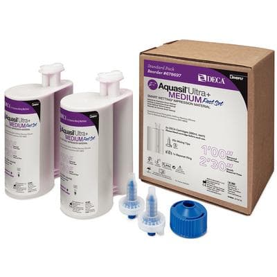Aquasil Ultra+ DECA Smart Wetting VPS Impression Material, Cartridge Refill, Medium Body, Fast Set, Mint, Purple, 380 ml, 2/Pk, 678697 thumbnail 11