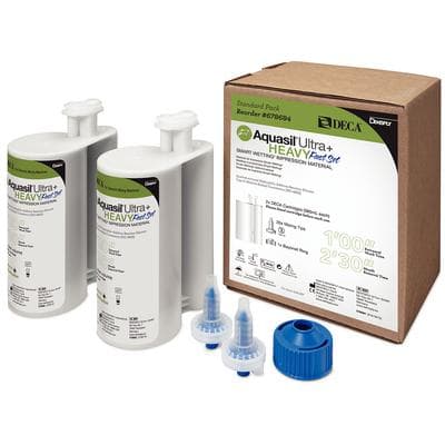 Aquasil Ultra+ DECA Smart Wetting VPS Impression Material, Heavy Body, Fast Set, Light Green, Mint, 2 x 380 ml Cartridges, Standard Pack, 678684 thumbnail 14