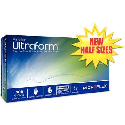 Ultraform® Powder Free Nitrile Exam Gloves, Extra Small/Small, Cobalt Blue, 300/Box, UF-524-XS/S thumbnail 12