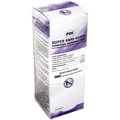 Super Sani-Cloth® Germicidal Disposable Wipes, Extra Large 11-1/2" x 11-3/4", 50 Individually Packaged Wipes per Box thumbnail 3