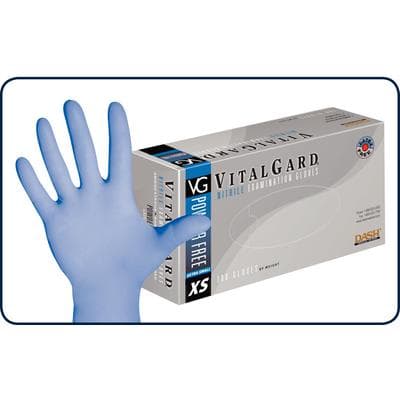VitalGard® Nitrile Exam Gloves, Powder Free, Latex Free, Non-Sterile, Extra Small, Blue, 100/Box, VNPF100XS thumbnail 13