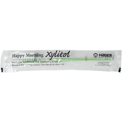 Happy Morning Xylitol Disposable Pre-Pasted Toothbrush with Mint Toothpaste, Individually Wrapped, 50/Box, 605496 thumbnail 11