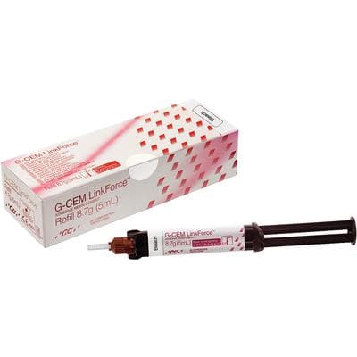 GC G-CEM LinkForce Adhesive Resin Cement Syringe Refill, Bleach, 8.7g (5mL), 20 Automix Tips, 010123 thumbnail 13
