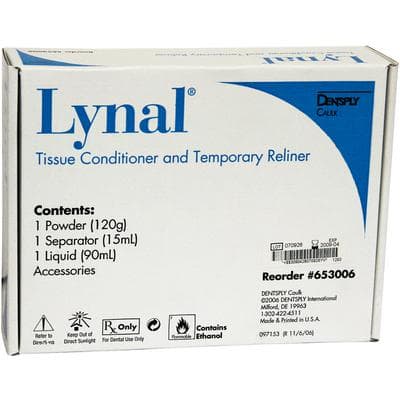 Lynal Tissue Conditioner & Temporary Reliner, Standard Package (120 g Powder, 90 ml Liquid, 15 ml Separator), 653006 thumbnail 16