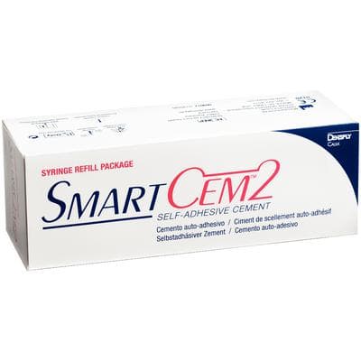 SmartCem 2 Self-Adhesive Resin Cement, Light Cure, Syringe Refill, 2 x 5 g Syringes with 20 Mixing Tips, Light Shade thumbnail 13