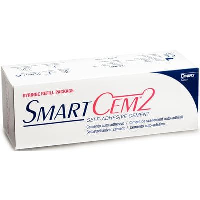 SmartCem2 Self-Adhesive Resin Cement Syringe Refill, Dark Shade, 2 x 5 g Syringes with 20 Mixing Tips thumbnail 5