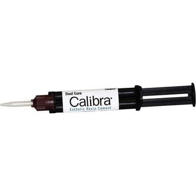 Calibra Esthetic Resin Cement, Dual Cure Automix Syringe Refill, Shade Dark, 4.5 g Syringe with 10 Mixing Tips thumbnail 5