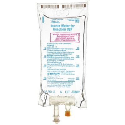 Sterile Water for Injection, USP – Preservative Free, Diluent, Flexible Bag 250 ml, NDC 00264-7850-20 - Sterile Water for Injection, USP – Preservative Free, Diluent, Flexible Bag 250 ml - Sterile Water for Injection, USP – Preservative Free, Diluent, Flexible Bag 250 m - Image 1