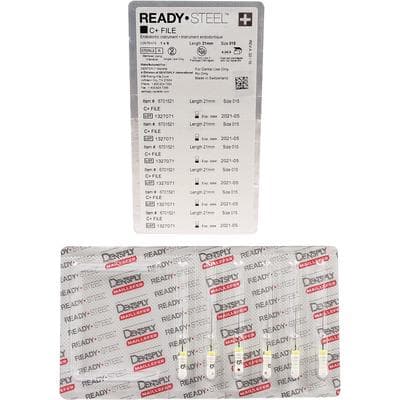 Ready-Steel C+ Stainless Steel Endodontic Hand File, Size #15, 21 mm, White, 6/Pk, 6701521 thumbnail 11