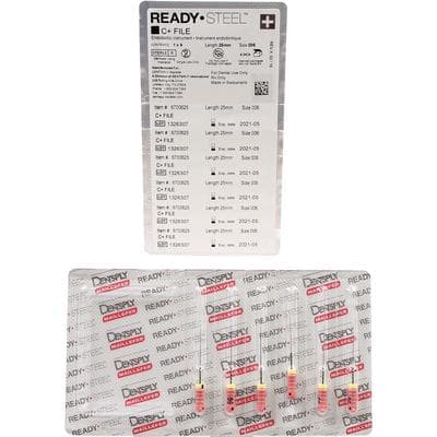 Ready-Steel C+ Stainless Steel Endodontic Hand File, 25 mm, Size #06, Pink, 6/Pk, 6700625 thumbnail 12