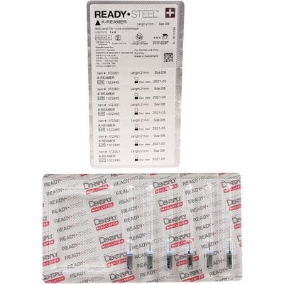 Dentsply Maillefer READYSTEEL K-Reamer, Size #08 (Gray), 21mm, Sterile, Pack of 6, 6720821 thumbnail 8