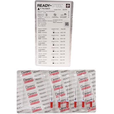 Dentsply Maillefer READYSTEEL K-Reamer, Size #55, 21mm, Red, Sterile, Pack of 6, Ref 6725521 thumbnail 6