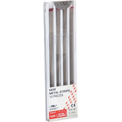 GC America Metal Finishing Strips, Refill, #200-A Width, Extra Coarse (Red), 140 Micron, 2.6 mm, 12/Pk, 000252 thumbnail 14