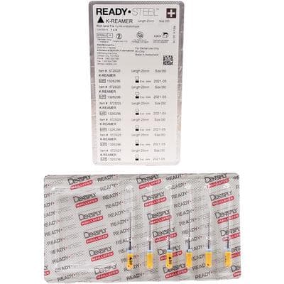 Dentsply Maillefer READYSTEEL K-Reamer, Size #50, 25 mm, Yellow, Sterile, 6/Pack, 6725025 thumbnail 8