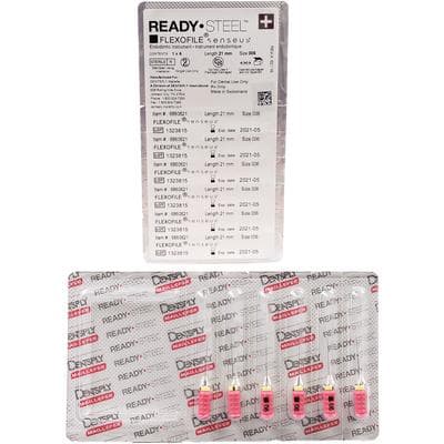 Dentsply Maillefer READYSTEEL Senseus FlexoFile #06, 21mm, Stainless Steel, Sterile, Pink, 6/Pack, 6860621 thumbnail 11