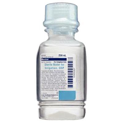 Sterile Water for Irrigation, USP, 250 mL Plastic Pour Bottle, 24/Case (Baxter Healthcare) thumbnail 4