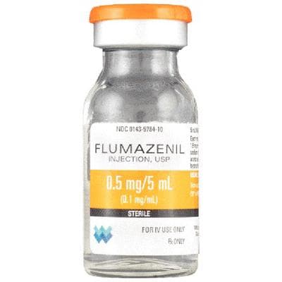 Flumazenil Injection USP, 0.5 mg/5 mL, Multi-Dose Vial, 10 mL, 10/Pkg, NDC 00143-9784-10 - Flumazenil Injection – 10 ml, 10/Pkg - 0.5 mg/5 ml Strength - Image 1
