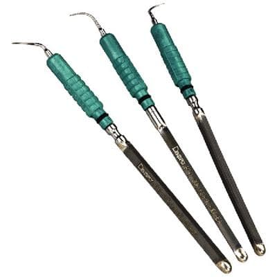 Cavitron FSI-SLI Focused Spray Slimline Ultrasonic Inserts, 30 kHz, Assorted (10S Straight, 10L Left, 10R Right), Dark Green Grip, 3/Pkg, 80399 thumbnail 13