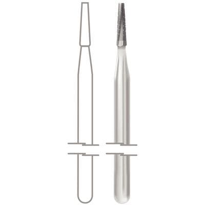 Midwest Oral Surgical Carbide Bur, FGOS #700, Taper Flat End Crosscut, 1.0 mm Diameter, 3.7 mm Length, 10/Pk, 389632 thumbnail 8
