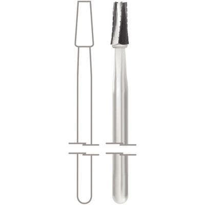 Midwest Oral Surgical Carbide Bur #703, HPOS, Taper Flat End Crosscut, 2.1mm Diameter, 10/Pk, 389735 thumbnail 9