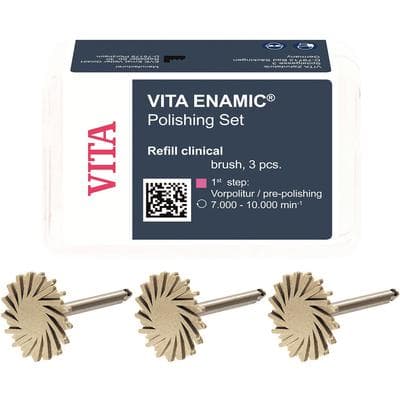VITA Enamic® Polishing Set Clinical – Refill Packs - Diamond, High-Gloss Polishing, Grey Spiral, RA Shank, VI-EB14f, 3/Pkg thumbnail 3