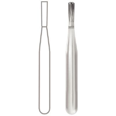 Midwest Operative Carbide Bur #245 FGSS (Friction Grip Short Shank), Pear/Straight Fissure, 0.9 mm Diameter, 2.7 mm Length, 100/Bag, 386471 thumbnail 11