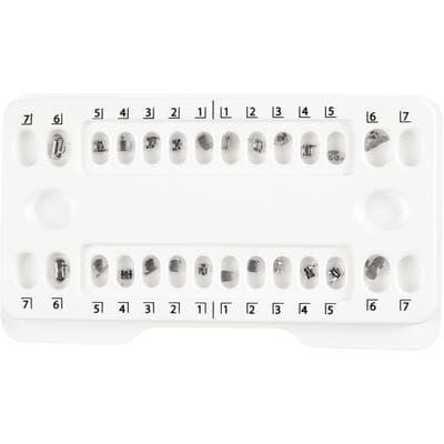 Patterson® A Roth Metal Twin Brackets Patient Kit, .022 Slot, 6x6 with Hooks on 3, 4, 5, 6 - 1 Patient Kit - Patterson® A Roth Metal Twin Brackets Patient Kits – .022, 6 x 6 with Hooks on 3, 4, 5, 6 - 1 Patient Kit - Image 1
