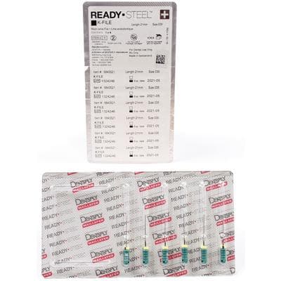 Dentsply Sirona Maillefer READYSTEEL K-File, #35, 21mm, Green, Sterile, 6/Pack, 6843521 thumbnail 14
