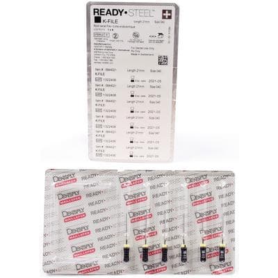 Dentsply Maillefer READYSTEEL K-File, #40 (Black), 21mm, Sterile, Stainless Steel, 6/Pack, 6844021 thumbnail 15