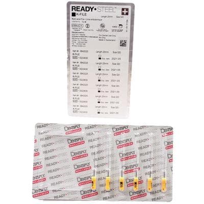Dentsply Sirona Maillefer READYSTEEL K-File, Size #20 (Yellow), 25mm, Sterile, Stainless Steel, 6/Pack, 6842025 thumbnail 14