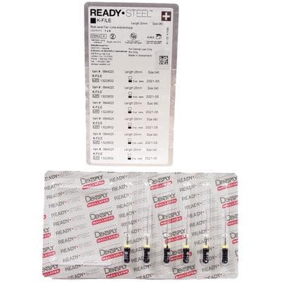Dentsply Maillefer READYSTEEL K-File, Size #40, 25 mm, Black, Sterile, 6/Pack, 6844025 thumbnail 14