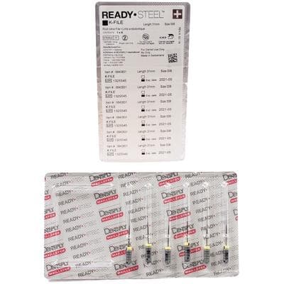 Dentsply Maillefer READYSTEEL K-File, Size #08, 31 mm, Gray, Sterile, 6/Pack, 6840831 thumbnail 9