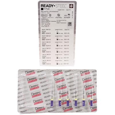 Dentsply Maillefer READYSTEEL K-File, #10 (Purple), 31mm, Sterile, Stainless Steel, 6/Pack, 6841031 thumbnail 11